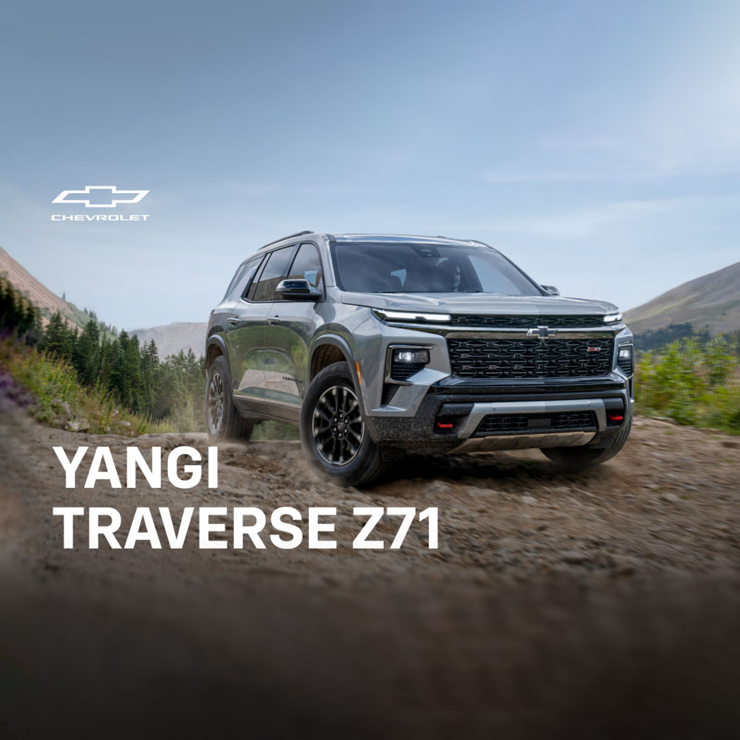 В Узбекистан приходит сила, которая не знает преград — Chevrolet Traverse Z71, SUV нового поколения🔥